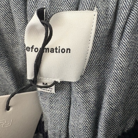 Reformation Aliya Denim Top Medium NWT - Picture 4 of 6